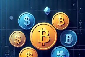 Illustration of cryptocurrency coins